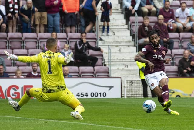 Josh Ginnelly came off the bench and made it 4-1 to Hearts.