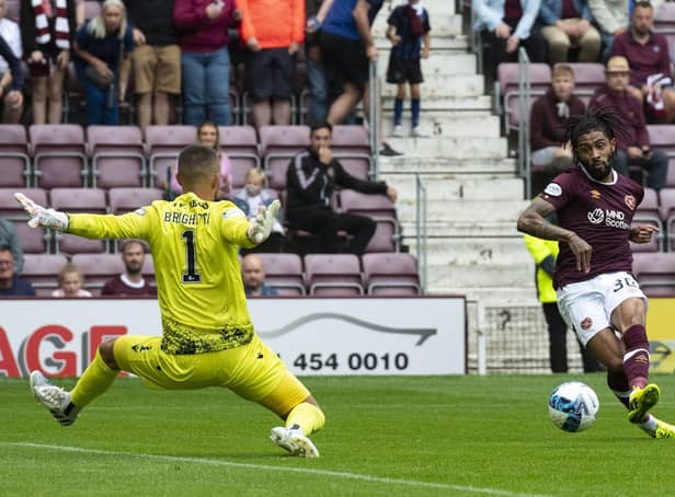 Josh Ginnelly came off the bench and made it 4-1 to Hearts.