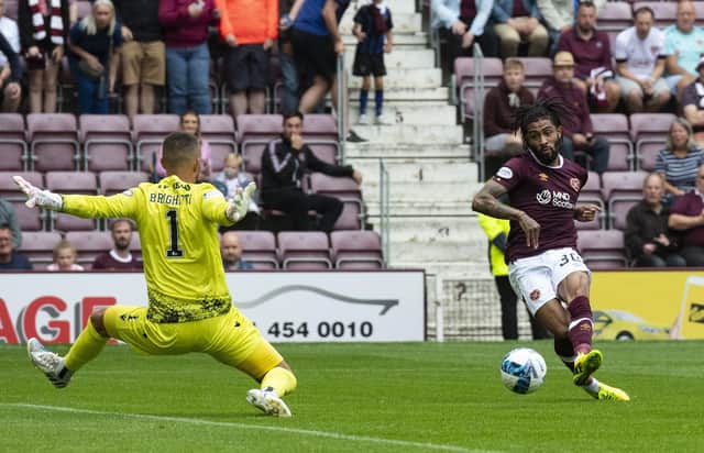 Josh Ginnelly came off the bench and made it 4-1 to Hearts.