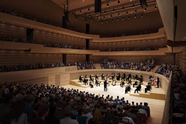 The main auditorium of the planned new Dunard Centre in Edinburgh's New Town.