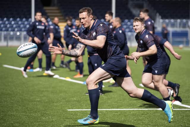 Edinburgh lock Glen Young in training. (Photo by Paul Devlin / SNS Group)