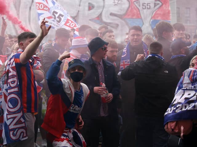 Police have arrested more than 50 people in connection with disorder in Glasgow’s George Square.