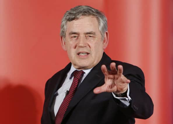 Former Prime Minister Gordon Brown has said the coronavirus crisis has made the UK look "dysfunctional" at times due to a lack of co-operation between UK administrations (Photo: Danny Lawson).
