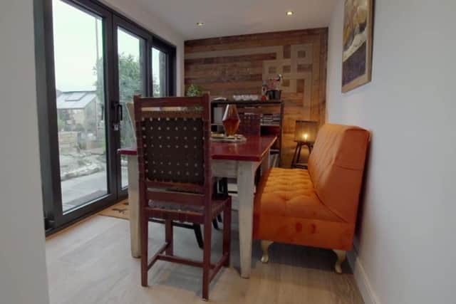 Gary and Bill decided to make their old Kitchen space into a dining area which allows for an 'alfresco' experience (Photo: Channel 4)