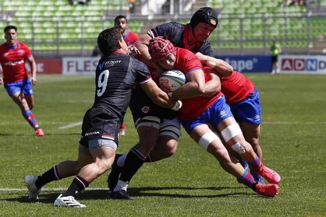 Chile defeated Canada in a two-legged Rugby World Cup qualifier. (Photo by Marcelo Hernandez/Getty Images)