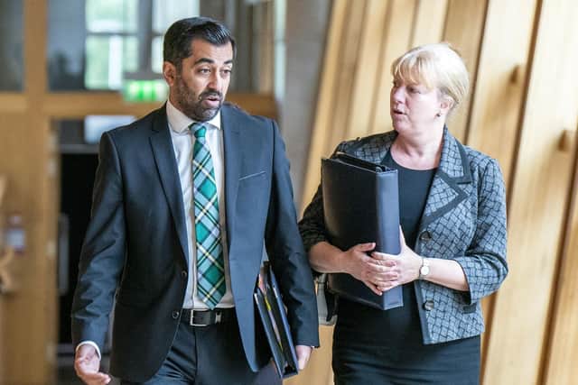 First Minister Humza Yousaf and Deputy First Minister Shona Robison. Picture: Jane Barlow/PA Wire