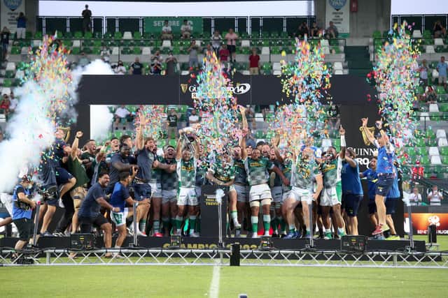 Benetton got a huge boost from winning the Rainbow Cup in June, defeating the Bulls in the final in Treviso. (Photo by Roberto Bregani/Gallo Images/Getty Images)