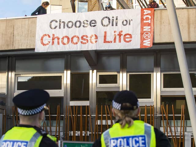 Protests such as that by Extinction Rebellion Scotland could be banned and people prosecuted.