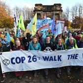 Extinction Rebellion campaigners walked to Glasgow to raise awareness of the climate crisis (Picture: John Devlin)