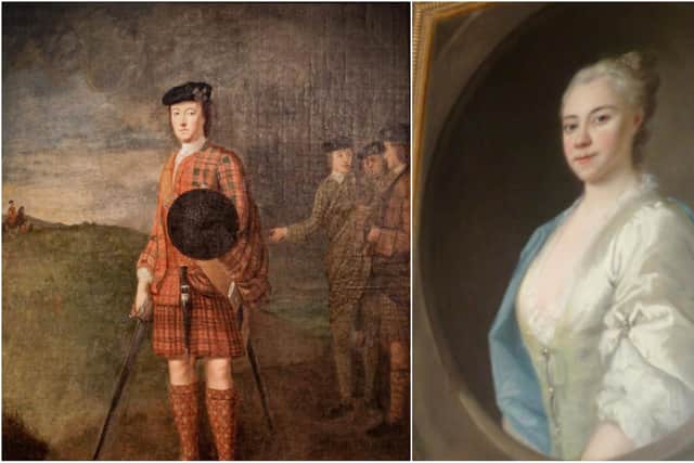 Lord George Murray and his wife, Lady Amelia. The pair were separated after Culloden when the Jacobite lieutenant commander went into exile in the Netherlands for eight years, with secret correspondence between the two illuminating the deep bond that remained between them. PIC: Contributed/Blair Castle Collection.