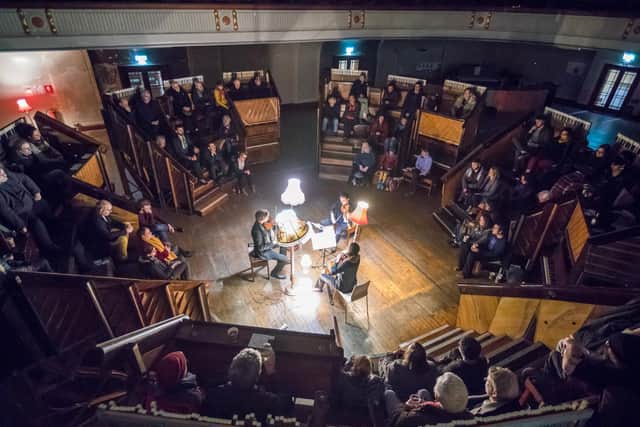 The Hebrides Ensemble performing at a previous incarnation of the Pianodrome. Picture: Chris Scott