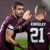 Stephen Kingsley and Olly Lee were on target for Hearts.