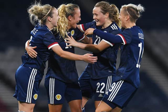 Scotland won 7-1 against the Faroe Islands.