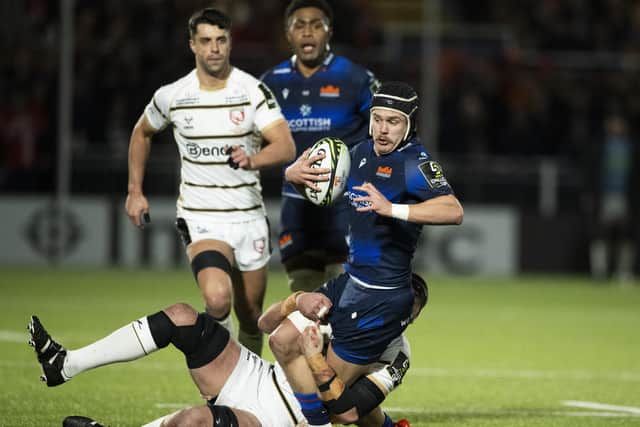 Darcy Graham has not played since the Challenge Cup match between Edinburgh and Gloucester at Hive Stadium, on January 13, 2024. (Photo by Paul Devlin / SNS Group)