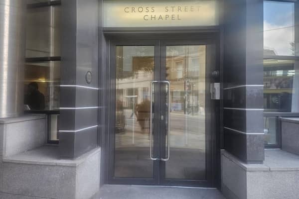 Cross Street Chapel where Mandla Mandela was due to speak before he was refused entry to UK.
