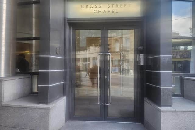 Cross Street Chapel where Mandla Mandela was due to speak before he was refused entry to UK.