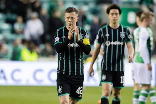 Celtic's Callum McGregor at full time after the 4-2 defeat at Hibs. (Photo by Craig Williamson / SNS Group)