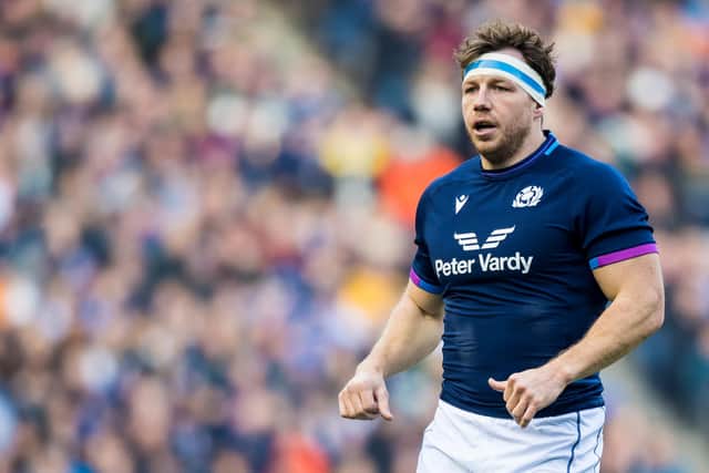 Hamish Watson in action for Scotland during the Autumn Nations Series win over Australia. (Photo by Ross Parker / SNS Group)