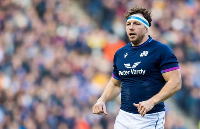 Hamish Watson in action for Scotland during the Autumn Nations Series win over Australia. (Photo by Ross Parker / SNS Group)