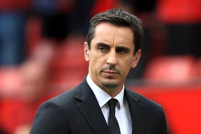 Gary Neville has urged footballers to take responsibility for their own social media. Picture: Mike Egerton/PA Wire