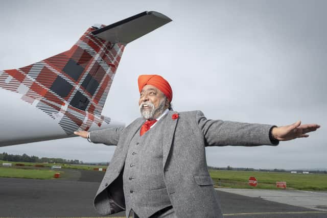 Tony Singh MBE has been selected as Loganair's first-ever 'brand ambassador'.