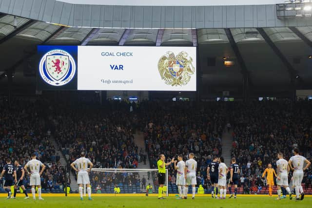 VAR has been used in international and European matches in Scotland previously.