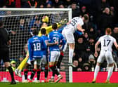 Ross County's Jordan White scores against Rangers for the fifth time in seven appearances in Saturday's 2-1 defeat at Ibrox. (Photo by Rob Casey / SNS Group)
