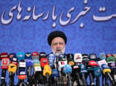 Incoming Iranian president Ebrahim Raisi speaks during his first press conference following the election in Tehran (Picture: Atta Kenare/AFP via Getty Images)