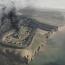 Burghead was set alight and abandoned in the 10th Century around the time of Viking raids on the Moray Coast, although links between the Norse people and the landmark's destruction are only rooted in speculation or folklore. PIC: Dr Alice Watterson of the University of Dundee .