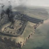 Burghead was set alight and abandoned in the 10th Century around the time of Viking raids on the Moray Coast, although links between the Norse people and the landmark's destruction are only rooted in speculation or folklore. PIC: Dr Alice Watterson of the University of Dundee .
