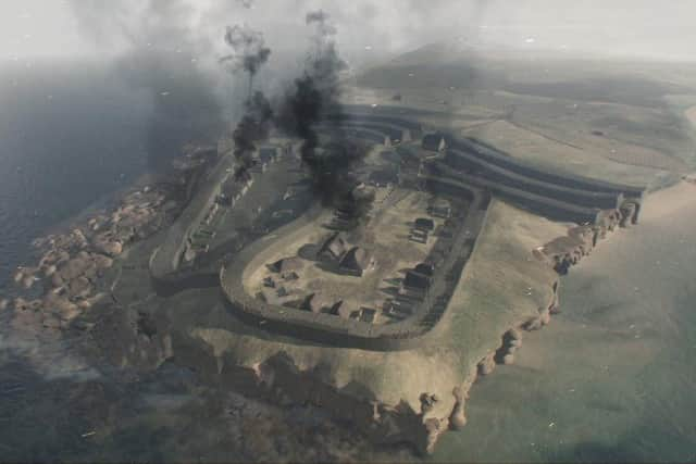 Burghead was set alight and abandoned in the 10th Century around the time of Viking raids on the Moray Coast, although links between the Norse people and the landmark's destruction are only rooted in speculation or folklore. PIC: Dr Alice Watterson of the University of Dundee .