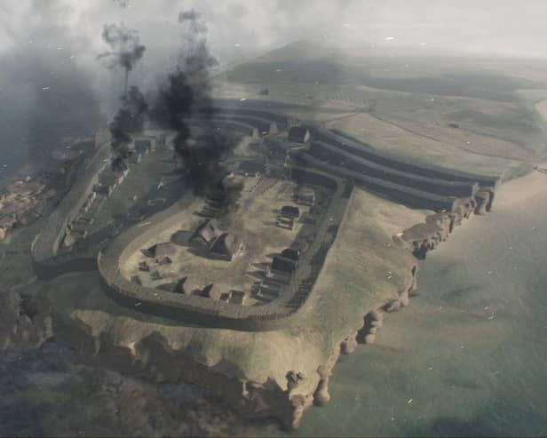 Burghead was set alight and abandoned in the 10th Century around the time of Viking raids on the Moray Coast, although links between the Norse people and the landmark's destruction are only rooted in speculation or folklore. PIC: Dr Alice Watterson of the University of Dundee .