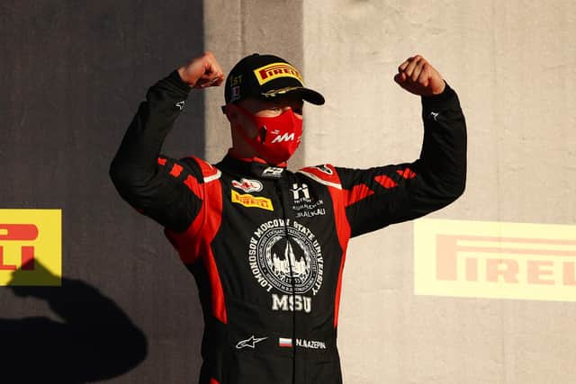 Russian driver Nikita Mazepin has apologised for his behaviour. Picture: Bryn Lennon/Getty Images