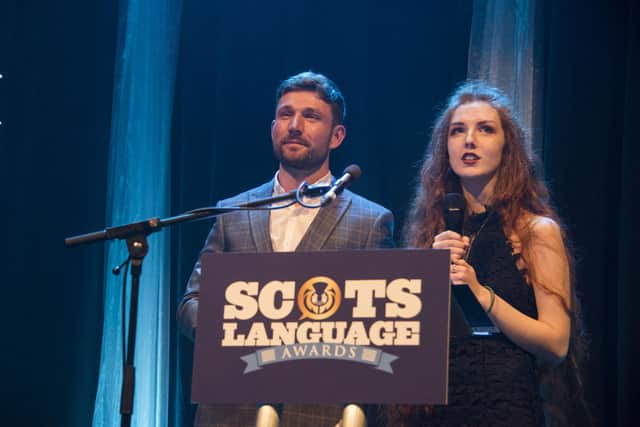 The Scots Language Awards were hosted from Dundee by witer and broadcaster Alistair Heather and poet Len Pennie.