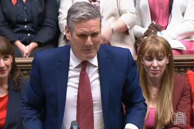 Labour leader Sir Keir Starmer speaks during a "dismal" Prime Minister's Questions in the House of Commons on Wednesday. He and his people need to do better, writes Ayesha Hazarika.