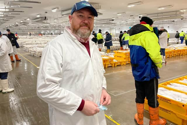 ​ David Duguid pictured at Peterhead Fish Market