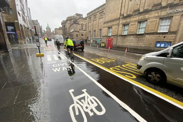 Edinburgh's efforts to promote cycling and walking are partly designed to reduce the carbon emissions that are causing climate change (Picture: Lisa Ferguson)