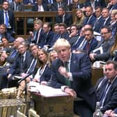 Prime Minister Boris Johnson speaks during Prime Minister's Questions in the House of Commons, London. Picture date: Wednesday June 8, 2022. Picture: Press Association