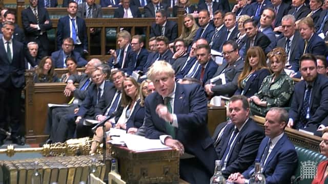 Prime Minister Boris Johnson speaks during Prime Minister's Questions in the House of Commons, London. Picture date: Wednesday June 8, 2022. Picture: Press Association