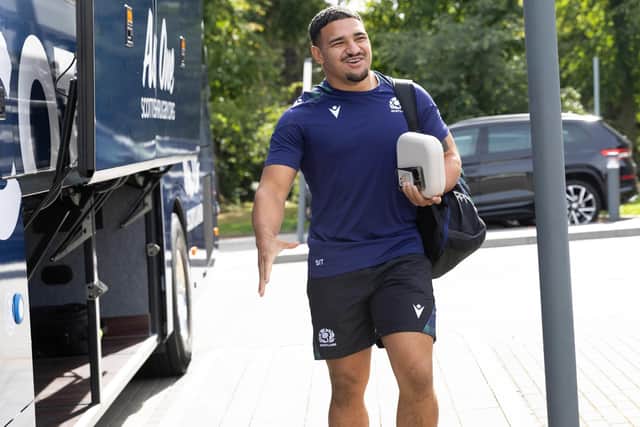 Scotland centre Sione Tuipulotu is relishing the chance to prove himself on the World Cup stage. (Photo by Craig Williamson / SNS Group)