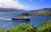 CalMac's MV Isle of Mull leaving Oban.