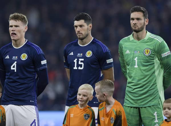 Scott McKenna is set to miss Scotland's Euro 2024 double header.  (Photo by Craig Williamson / SNS Group)