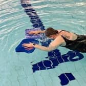 Laura McLeod, 37, from Aberdeen at adult swimming lessons