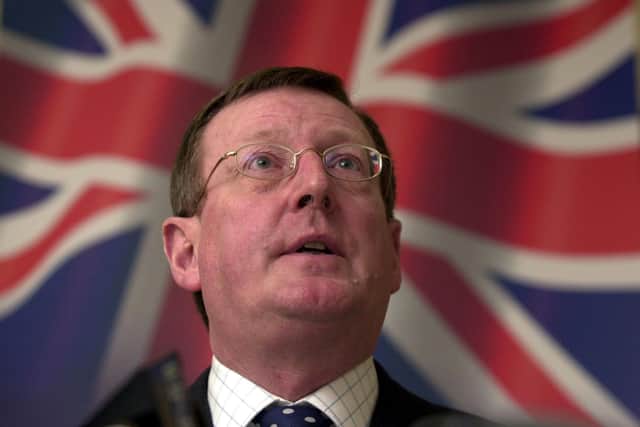 Ulster Unionist party leader David Trimble during the annual general meeting in Belfast. Photo: Haydn West/PA Wire