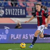 Lewis Ferguson in action for Bologna during a Serie A match against Lazio at Stadio Renato Dall'Ara on November 3. (Photo by Alessandro Sabattini/Getty Images)