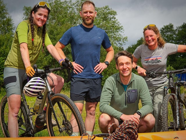 BBC ALBA ITERA team L-R Kerry MacPhee, Calum Maclean, Angus Murray and Marie Meldrum