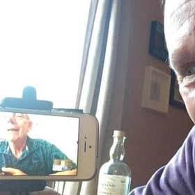 Professor Joe Goldblatt of Edinburgh meets Joe Goldblatt of Arizona (Picture: Joe Goldblatt)