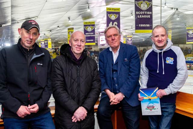 The organisers of the 40th anniversary celebrations: (from left) John Ross, Iain Anderson, Allan Crow, Alan Westwater (Pic: Derek Young)