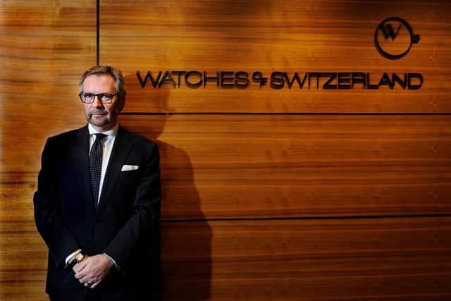 Scotsman Brian Duffy is the chief executive of Watches of Switzerland, which ranks as Britain’s biggest retailer of Rolex, Omega, TAG Heuer and Breitling watches. Picture: John Devlin