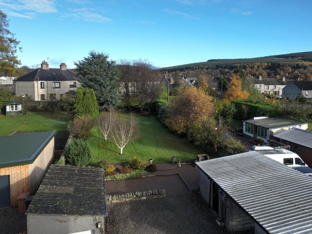 The house has a large garden.